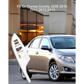 Master Power Window Switch Cover Bezel Fit for Toyota Corolla 2009 2010 2011 2012 2013, Interior Door Armrest Panel Trim Replace 74232-02730-B0 7423202C00B0, Front Left Driver Side
