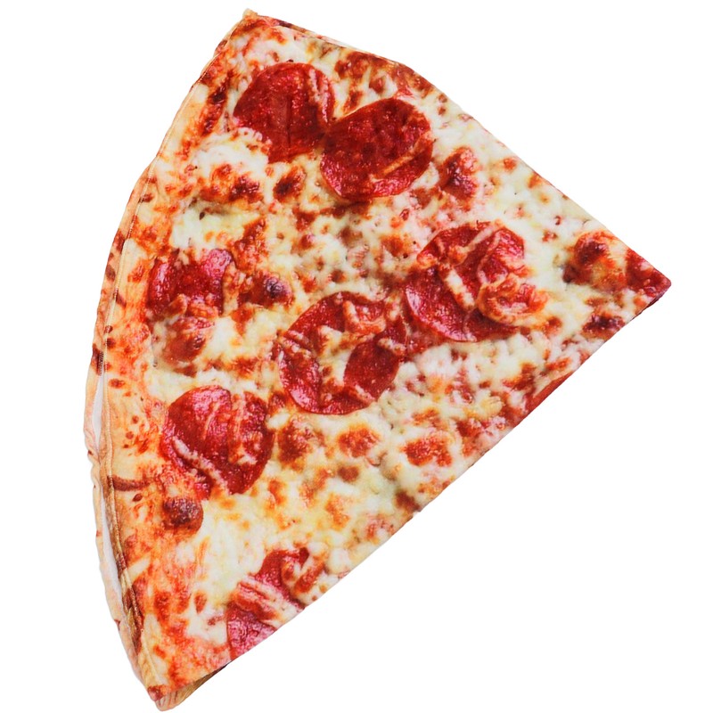 Kid Toddlers Pizza Pattern Rug Baby Washable Fluffy Playmat Round