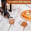 Maxcheck 24 Pcs Dye Leather Bottle Opener Keychain Sublimation Beer