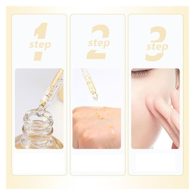 BeautyMall 1PC Australian 24K Pure Gold AMPOULE, Hydreating Lifting Moisturizing,
