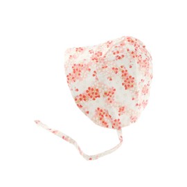 Glamour Girlz Baby Girls Holiday Accessory Essential Soft Floral Flower Summer Bucket Hat Bow and Tie Ups Newborn 0-3 Months 3-6 Months (Pink Floral)