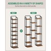 Hzuaneri 8 Tiers Vertical Shoe Rack, Narrow Shoe Tower, Tall