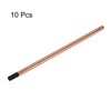 PATIKIL 10pcs 11mmx305mm(0.4"x12") Carbon Arc Air Gouging Rods Copper Graphite