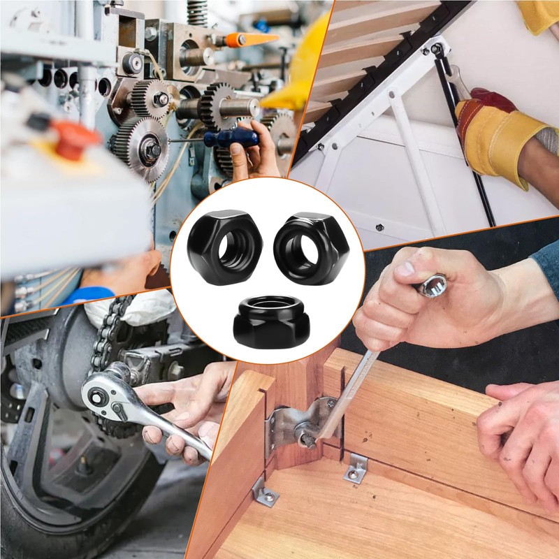 M3 Nuts Self-Locking Nuts Carbon Steel Nut M3 Pack of