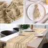 ALXBSONE Cheesecloth Table Runner, 160 inch Table Runner for Wedding,