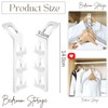 4 PCS Cascading Clothes Hooks,Clothes Hanger Connector Hooks Hanger,Plastic Connector