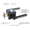 HISAFE Keyed Entry Door Lever with Lock, Heavy Duty Solid