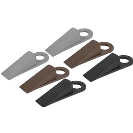 Lumbor37 Tope de Puerta 6 Piezas, Tapón de Goma de la Puerta, Cuña de Goma de Hoja, Tope de Puerta de Antideslizante Cuña, Puerta para Todas Las Superficies Del Piso