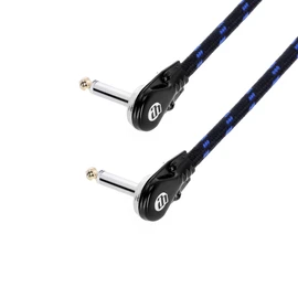 Adam Hall Cables 4 Star IRR 0100 Vintage Instrument Cable with Fabric Sheath Angled Jack TS 1 m