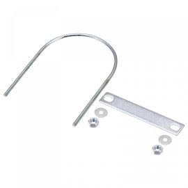 sourcing map U Bolts 2 Sets (M6x116x163mm), Round U Bolt Steel with Accessories - for Construction, Pipe