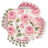 Pink Rose Flower Floral Kitchen Dishcloths, 6 Pack Dish Towels