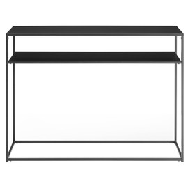 Crosley Furniture Braxton Metal Console Table, Matte Black