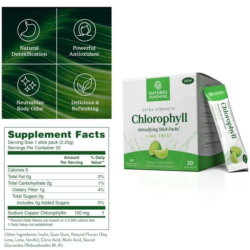 Detox Duo Bundle – Lime Chlorophyll Stick Packs & Lymphatic
