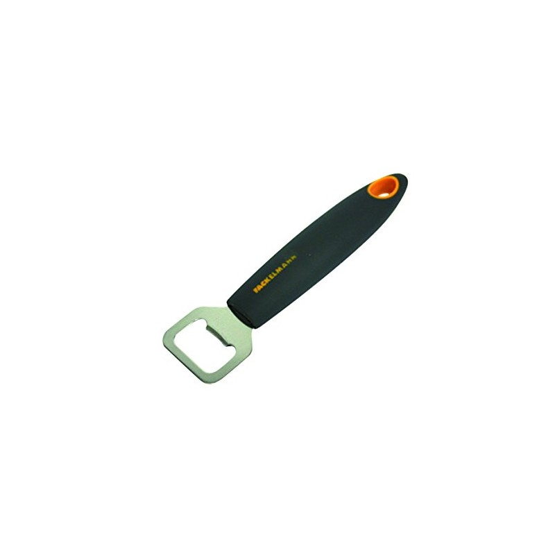 Fackelmann Bottle Opener Soft 16cm in Grey/Orange/Silver, Stainless Steel 16