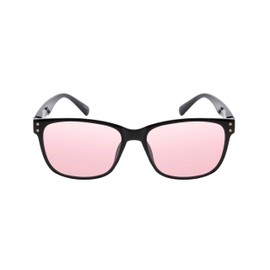 Calabria Avery Pink FL-41 Reading Glasses 1.50 Black Fluorescent Light Sensitivity Migraine Glasses FL41 Photophobia Readers