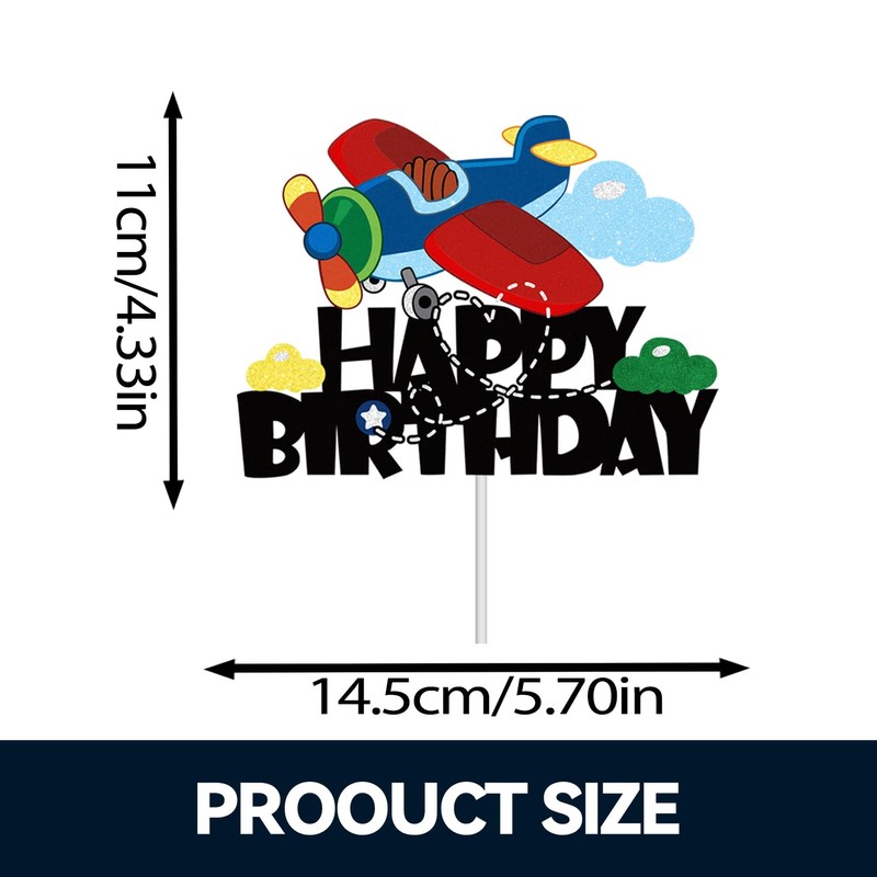 Decoración para tartas de avión