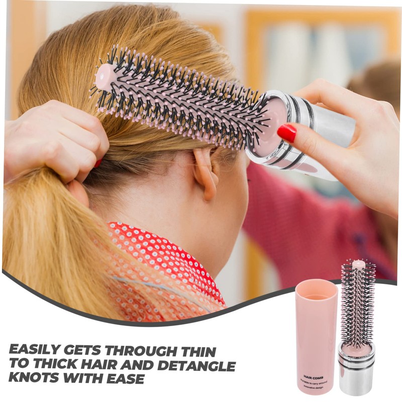 Gatuida Retractable Styling Roller Hairbrush for Women Static Travel Brush