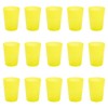 Engelland - 15 x Yellow Frosted Plastic Cups 250ml with