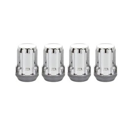 McGard For Infiniti QX50 2019 20 21 22 2023 SplineDrive Lug Nuts | 4 Lugs | Chrome | Cone Seat Nut | M12 by 1.25 Thread | 1.24 Overall Length | 13/16 Hex