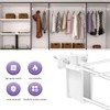 8 Pack Wire Shelf End Brackets,Heavy Duty White Plastic Closet