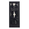 Gioberti Men's Convertible Suspenders, Bow Tie, and Hanky Set, Black