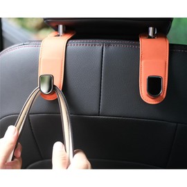 JEYODA Easy to Install Car Hooks, Headrest, 2 Seat Hooks, Strong Load Capacity, Both Front and Back of Seats, Shopping Bag, Business Backpack, Prevents Falls, Convenient Goods, Car Accessories, Car