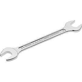 HAZET 450N-21X22 238 mm Hexagon Profile Double Open-End Wrench - Chrome-Plated