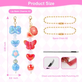 Keychain Cap for Summer Fridays 0.5 Oz Lip Balm keychain,Keychain Cap Compatible with LANGIGE 0.35 oz Lip Balm（No Lip Balm）