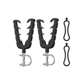 KEMIMOTO ATV Tool Holder Rack, Hunting Tool Holder Rack Mount with Rubber Straps Compatible with ATV Mobility Scooter Hunting Bike