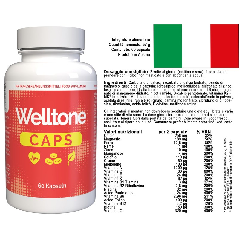 Welltone - 60 capsules