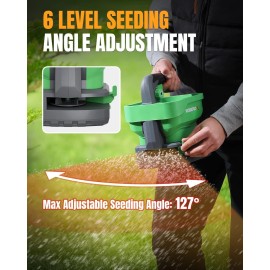 WORKPROX Battery Powered Fertilizer Spreader, 7.2V Seed Spreader for Salt USA