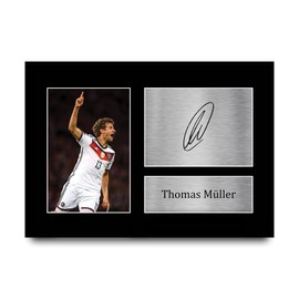 HWC Trading A4 Thomas Muller Germany Gifts Printed Signed Autograph Picture for Fans and Supporters - A4
