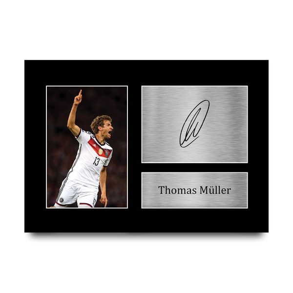 HWC Trading A4 Thomas Muller Germany Gifts Printed Signed Autograph