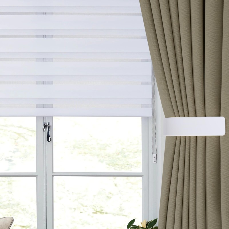 Groleca 2 Pack Modern Curtain Holdbacks Curtain Tiebacks Wall Mount