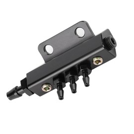 Tomvorks Manifoldio de Vacío de Refuerzo Universal, 5 Puertos de Consumo de Bloqueo de Vacío de Automóviles Turbo Turbo Boost, con Entrada y Salida 1/2, 1/8 Npt, para el Controlador de