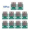 Female USB Breakout Board USB to DIP 2.54 mm Pitch