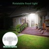 GLORIOUS-LITE Solar Security Lights 2400mAh LED Motion Sensor Light Outdoor,