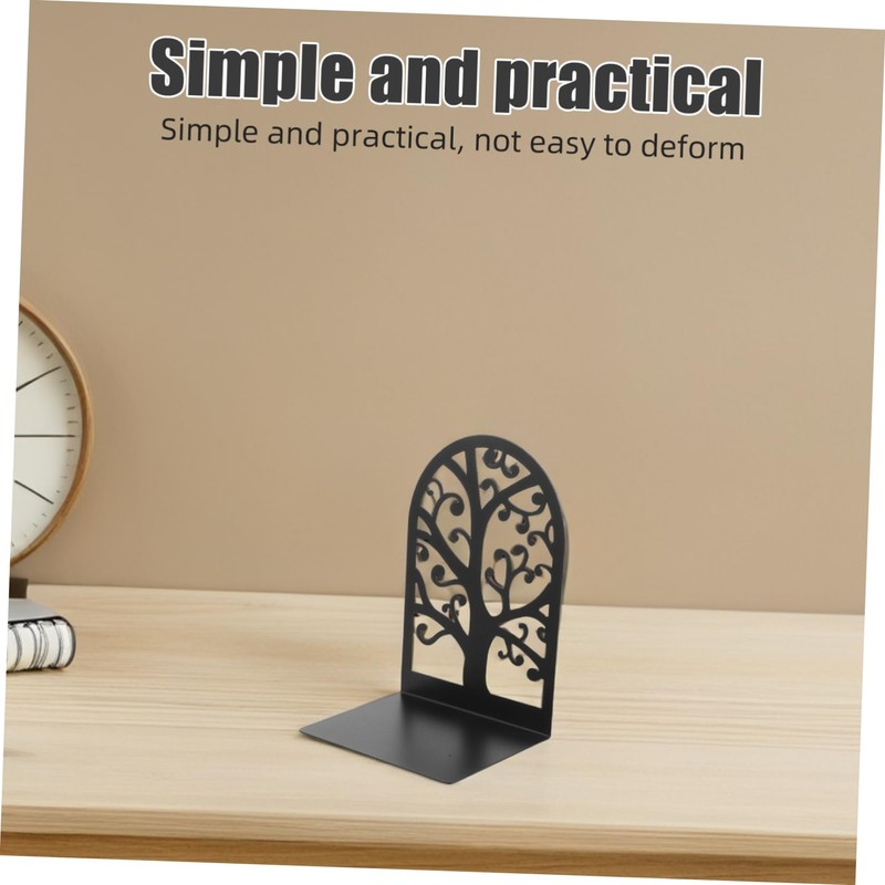 Gatuida 2pcs Tree Shadow Book Stoppers Decorative Desktop Organizer for