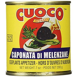Cuoco - Imported Italian Eggplant Caponata Di Melenzane, Eggplant Appetizer, (5 Pack) - 7 Ounce Cans