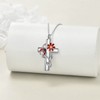 CRMAD Ladybug Urn Necklace for Ashes Sterling Silver Ladybug Cross