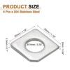 PATIKIL 4pcs M14 Beveled Square Washers, 14x30mm Missing Angle Square