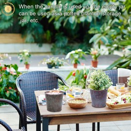 Citronella Candle Outdoor,3 Wicks 17OZ Smokeless Natural Smell Soy Wax Candle,110hrs Burning Decorative Outdoor Candles for Home Garden Yard Balcony Camping