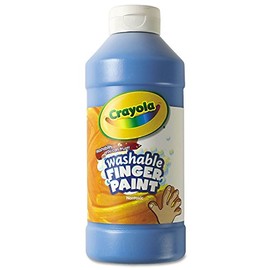 Washable Fingerpaint, Blue, 16 oz, Sold as 1 Each