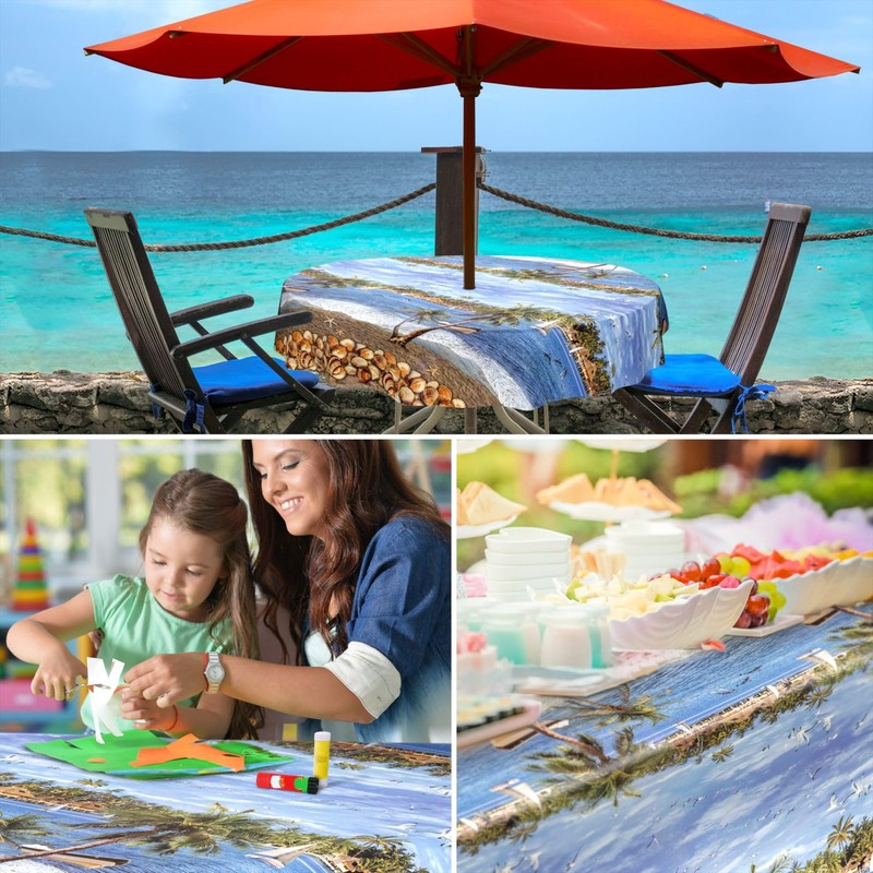 Oilcloth Tablecloth, Washable, Oilcloth, Garden Tablecloth, Outdoor, Indoor, 100 x