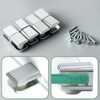 SAYAYO Solid Adjustable Glass Clamp Wood/Glass Shelf Brackets Glass Clip