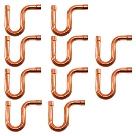 Appli Parts AP-PT058 5/8 in P-Trap Sifon CxC Sweat Copper Pipe Fitting Connections for Refrigeration, air Conditioning and Plumbing Applications ACR and Type L Copper Pipe (10 x Bag)