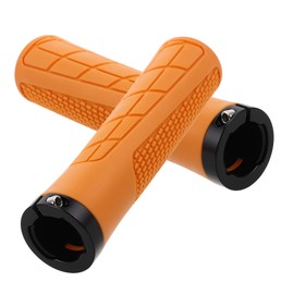 Outanaya 2pcs Ergonomic Soft Rubber Bicycle Handlebar Grips Slip Design for Mountain Road and Bikes Easy Installation Durable and Comfortable Cycling Accessories