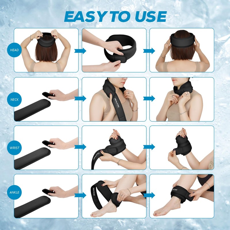 Neck Ice Pack Wrap,Cervical Ice Pack,Cold Compress Ice Packs for