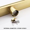 KIRLYSTONE 24-Inch Linear Shower Drain Brushed Gold, Rectangular Gold Shower