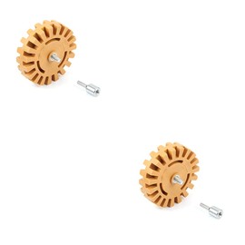 Magik 2-4 Pc 4” Decal Removal Wheel ABN Rubber Eraser Drill Arbor Adapter Pinstripe (2 Pack)